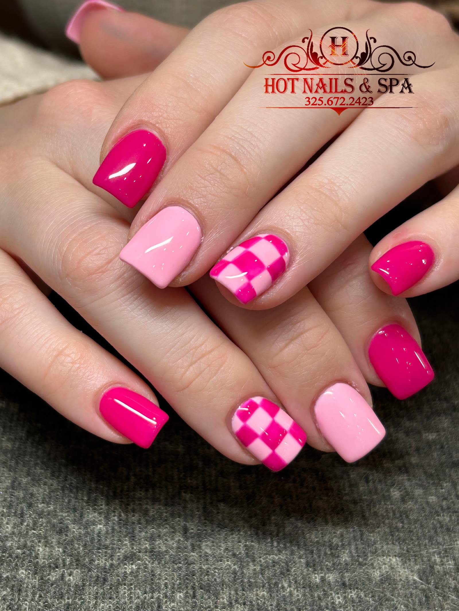 Hot Nails & Spa nail work in Abilene, Texas